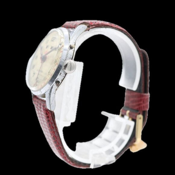 Vintage Cheshire Triple Calendar Men's Mechanical Wristwatch Mepa Swiss - Picture 2 of 4